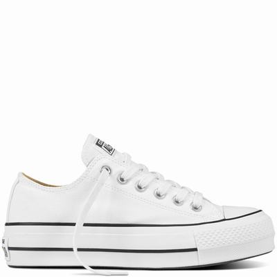 Converse Chuck Taylor All Star Platform Canvas - Miesten Platform Kengät - Valkoinen/Mustat